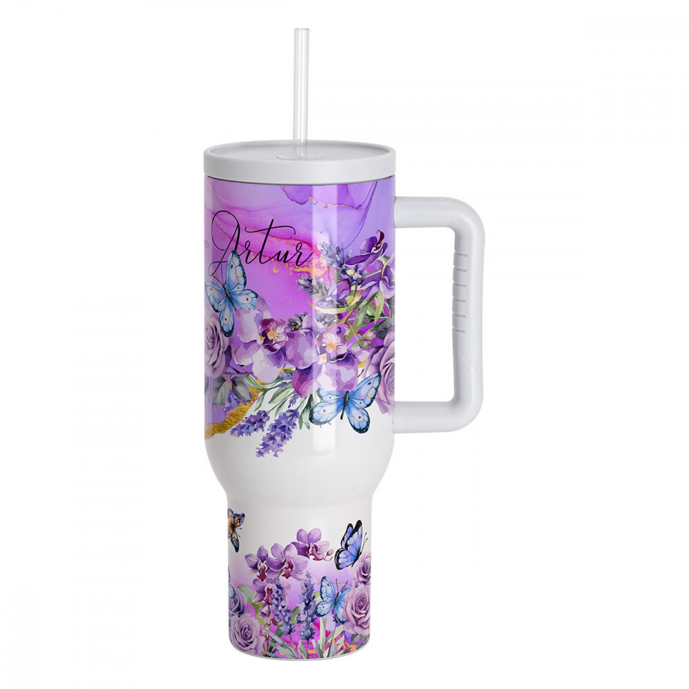 Sublimation Tumbler-Becher mit Trinkhalm 570ml
